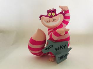 "This Way Cheshire Cat Figurine"_ Disney