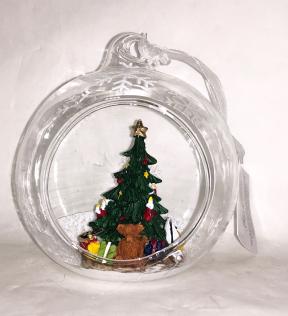 OPEN SPHERE WITH CHRISTMAS TREE