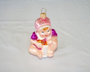 Baby Boy and Baby Girl - Hanging Ornament 
