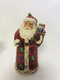 Babbo Natale Jim Shore" Santa With Toy Bag"