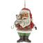 Babbo Natale Appendere Albero con Gatto cm 11,40 